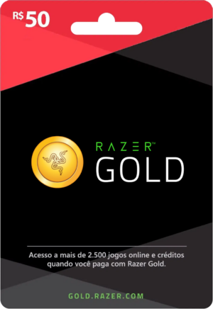 Razer Gold Direct Top-Up R$50,00