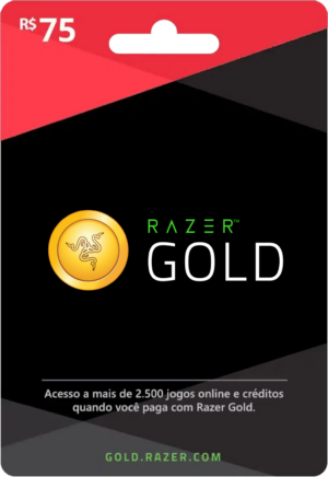 Razer Gold Direct Top-Up R$75,00