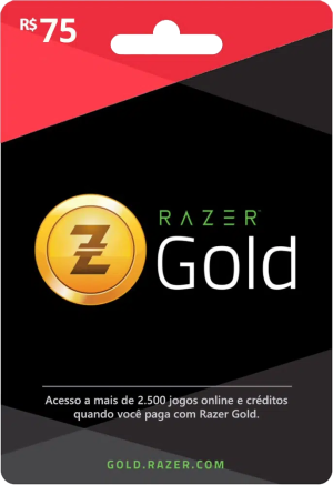 Razer Gold Direct Top-Up R$75,00